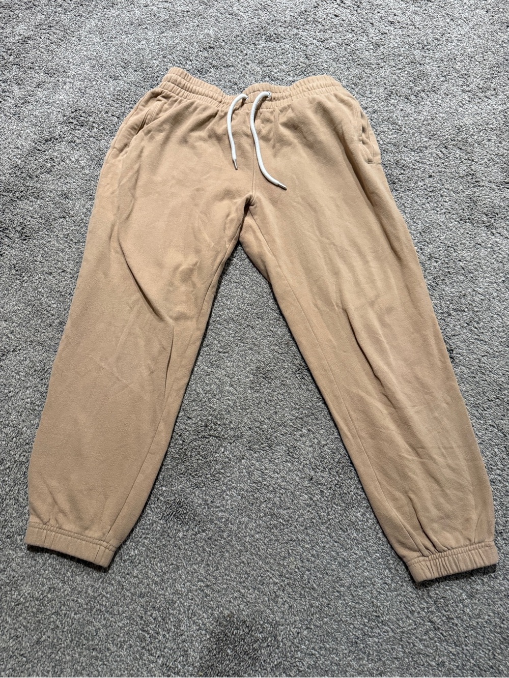 GAP Tan Drawstring Fleece Joggers